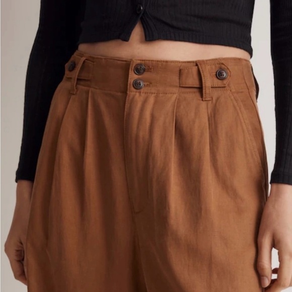 NWT Madewell Harlow brown wide leg trousers - Picture 7 of 7